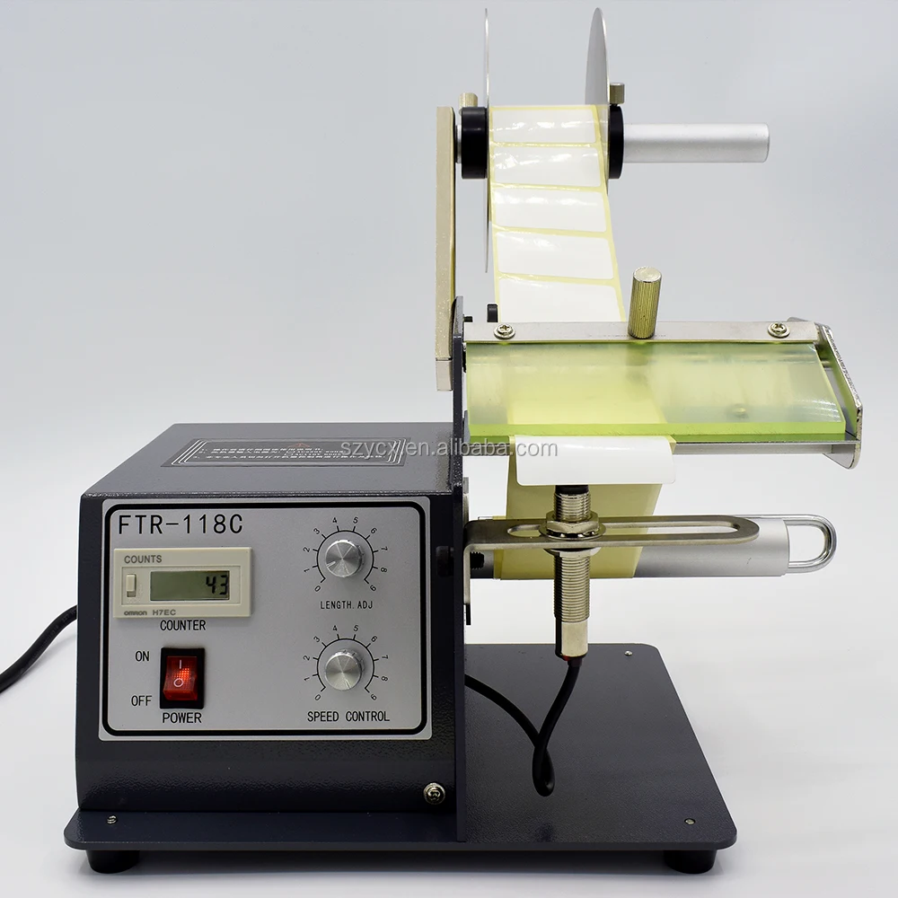 118C Automatic Transparent Label Dispenser Sticker Separator Machine