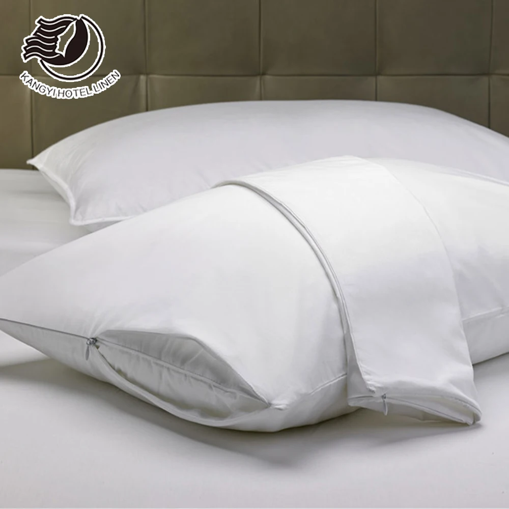 Luxury Hilton Duck Down Pillows 100% 233T Feather Proof Hotel Pillow Insert For Luxury Hotel