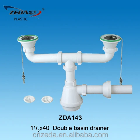 Дренаж для раковины с двойной раковиной, сифонная ловушка для бутылок и отходов