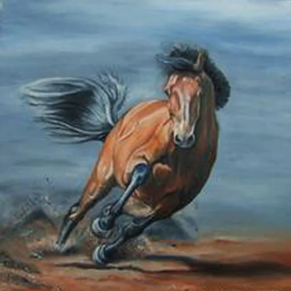 Waterproof Cotton and Poly Blend inkjet canvas for horse paintings on canvas