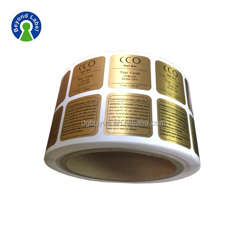 Custom Personalised Adhesive Aluminium Foil Silver Label Printing Roll for Electronic Security Warning Notice