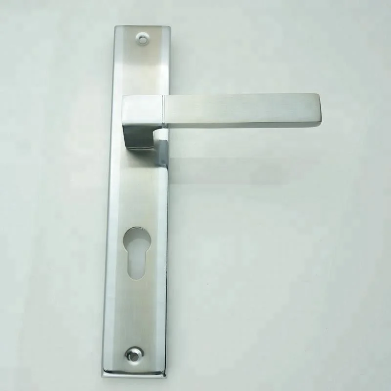 New style chrome and long plate door handle