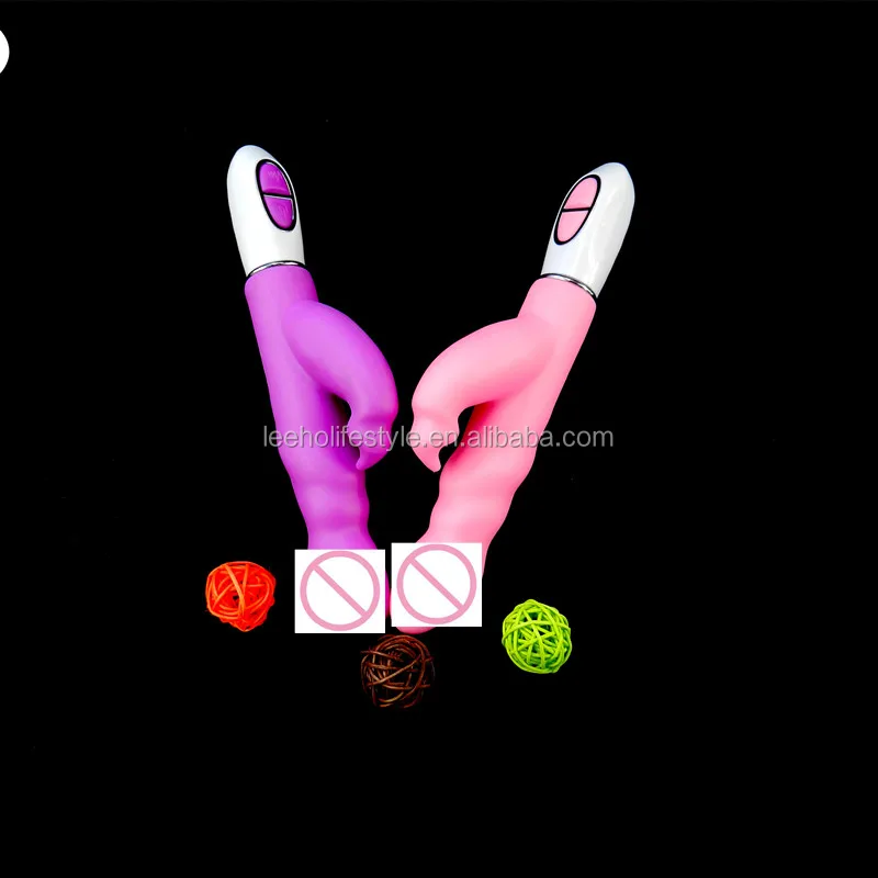 Competitive price best quality aldut toy for female Dual head vibrating dildo silicone clit vibrator vagina massager stimulation