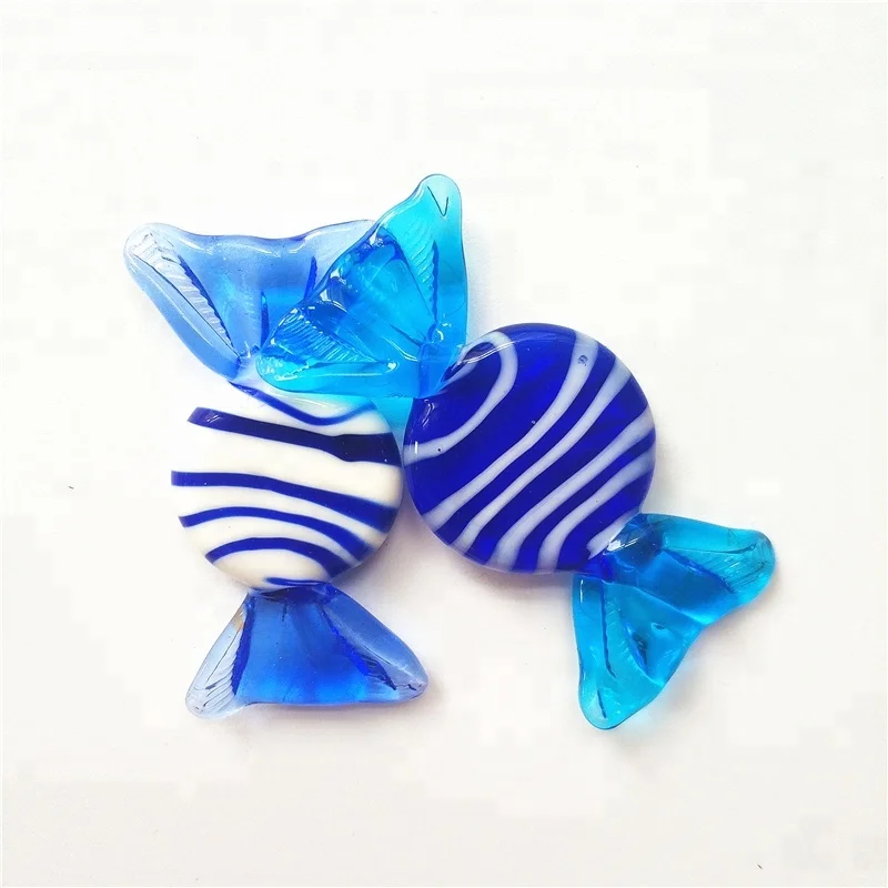5cm Decorative colorful glass handmade candy