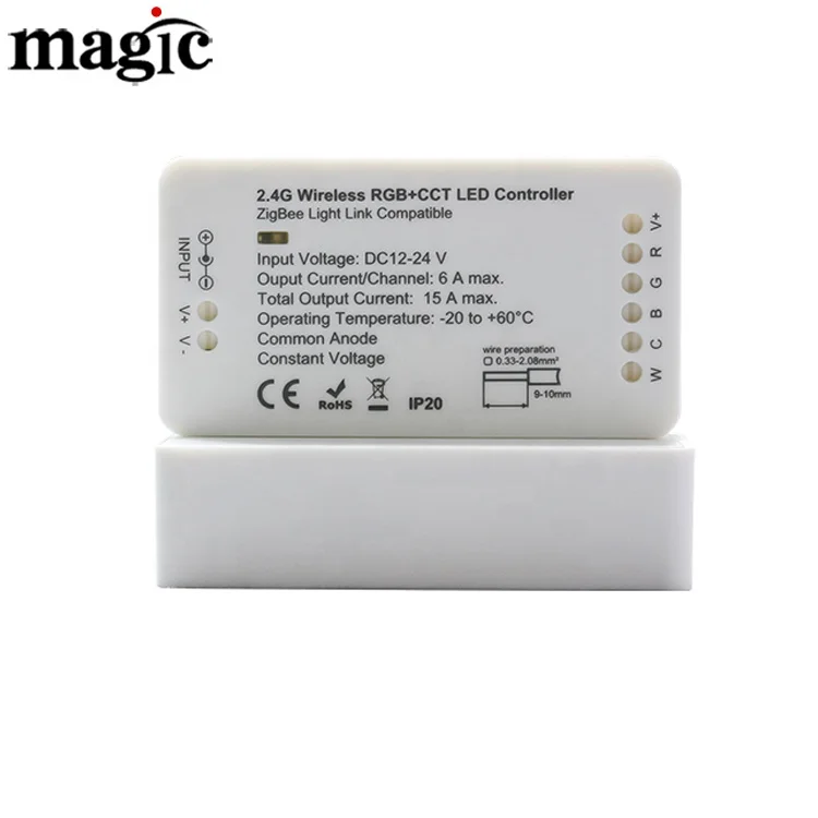 ZLL Zigbee C 008 12 В 180 Вт 24 360 световое соединение 2 4 г Светодиодная лента RGBW RGB CCT светодиодный контроллер