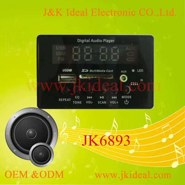 Jk6893 usb mp3-плеер комплект fm радио aux для автомобиля aux / радио / аудио