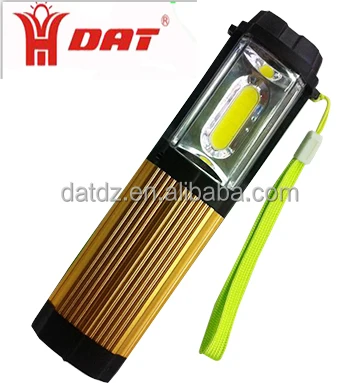 AT-9200 Aluminum  camping light with compass  waterproof COB led emergency light with USB mobile charger function
