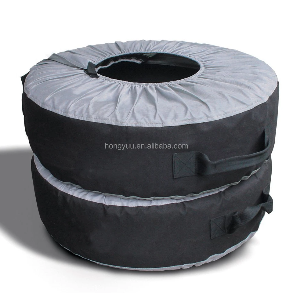Quality New hot sale 4 pcs of one set for packing car tyre cover tire cover with pvc bag