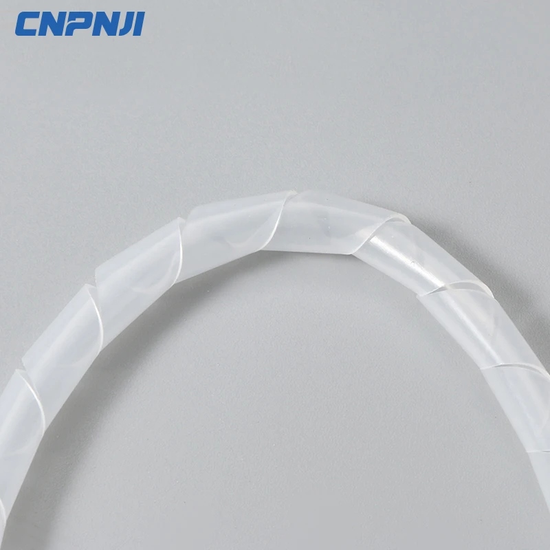 PE Plastic 12mm Wire Spiral wrapping Sleeving Band Tube Cable wrap Wire Protector Electrical Wire Sleeves
