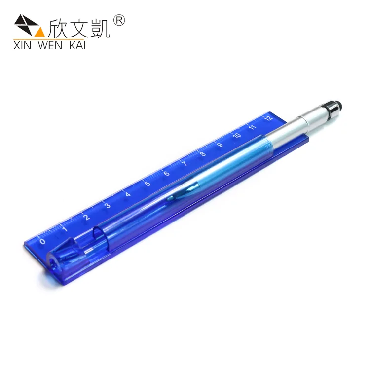 
Funny Multi Function Mobile Touch Stylus Pen Plastic Tool Ruler Pen active stylus pen 