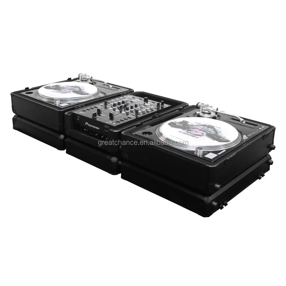 Black Krom Series K1200BL Technics 1200 Style Turntable Carrying Case(XY-920)