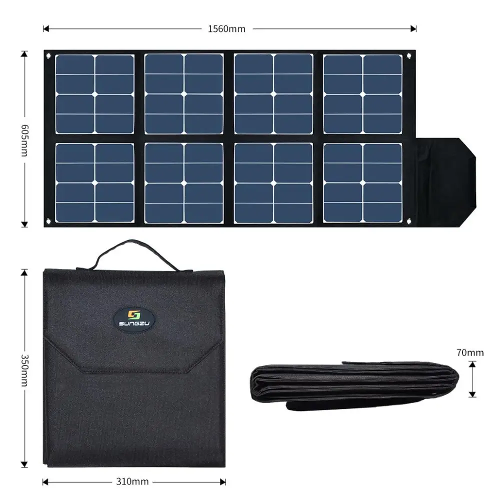 100W Foldable Solar Panel Charger for SUNGZU Portable Generator SKA1000 Power Station
