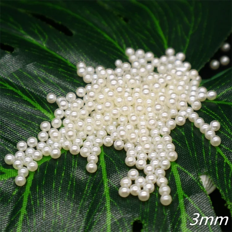 3mm Round Pearl Plastic Beads ABS  Pearl Jewelry Beads