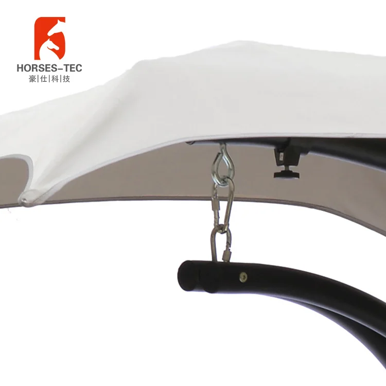 Portable garden camping hammock with heavy duty steel frame stand