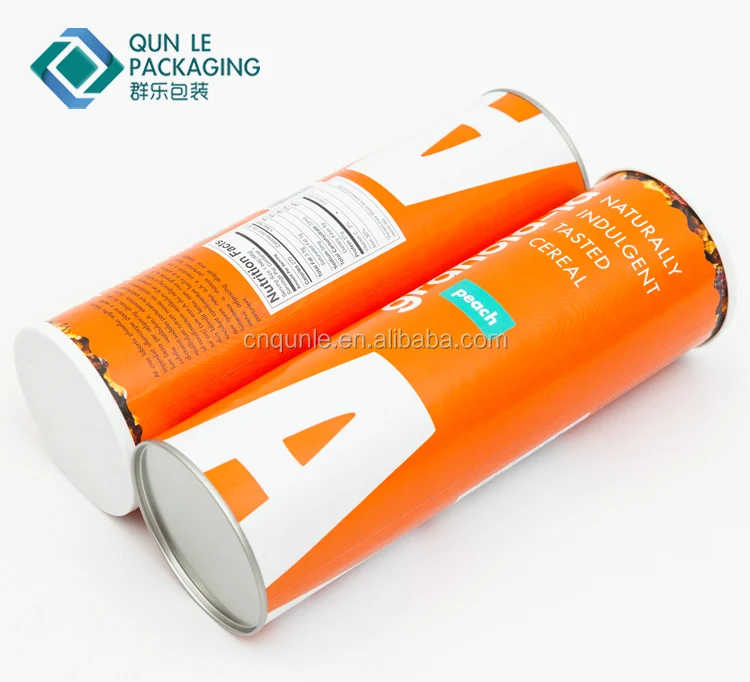 Manufacture Hermetic Mixed Breakfast Cereal Cylinder Paper Packing Boxes