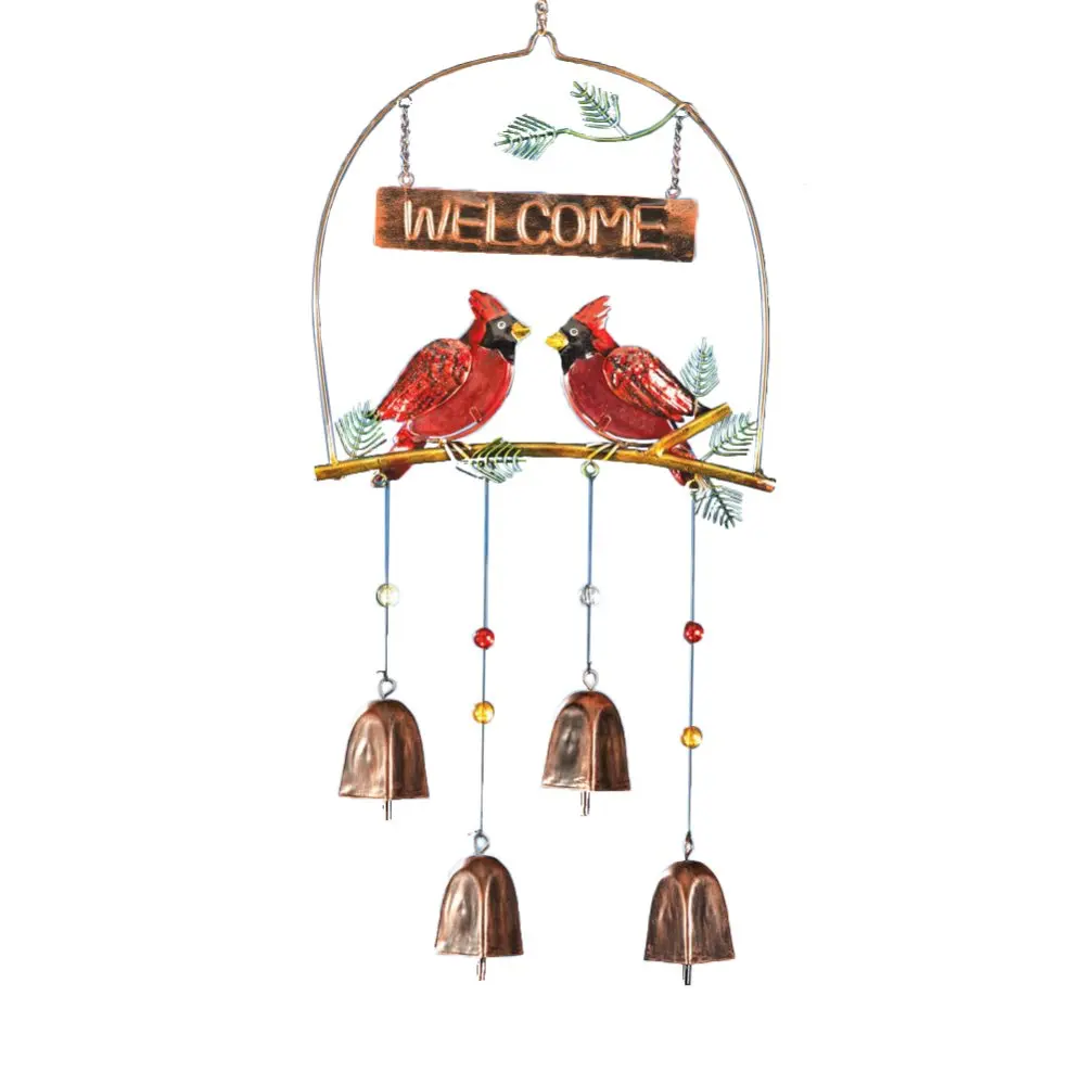 Металлические ветряные колокольчики Cardinals оптом для рождественских