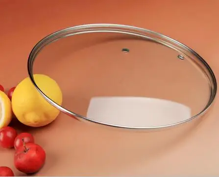24cm size 4mm tempered glass G type Square shape glass lid with stainless steel  handle for frying pan pots and cookware set