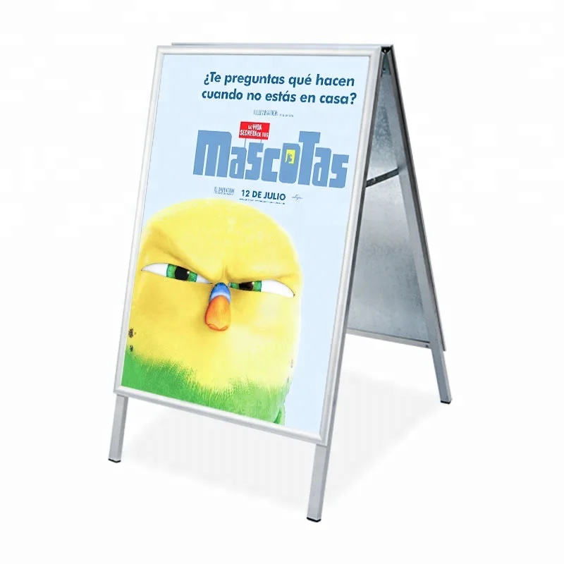 A Frame  with double side White Writing Boards