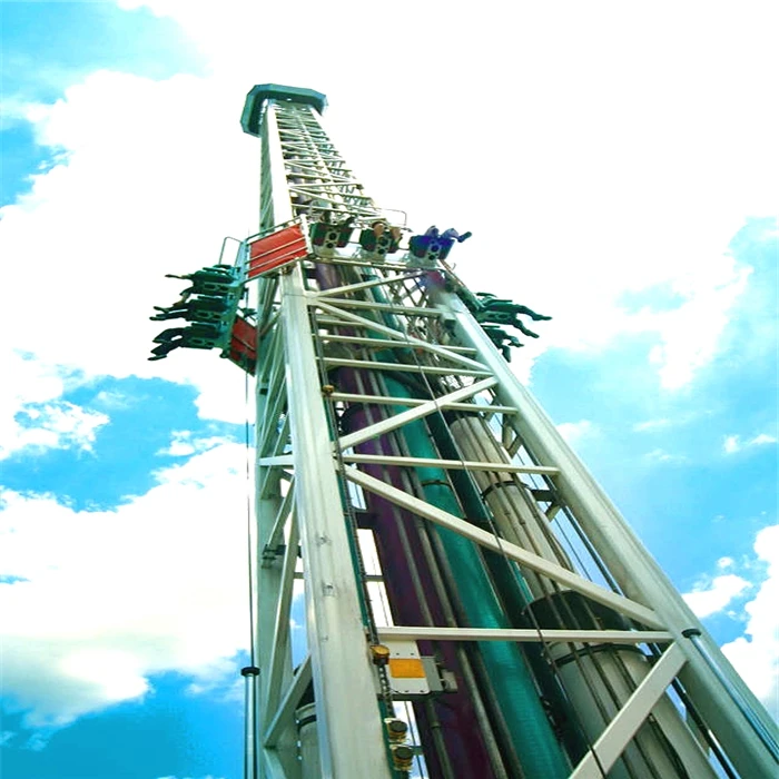 experienced manufacturer popular large thrilling funfair ride sky drop tower ride free fall ride for sale