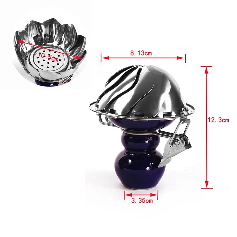Charcoal holder wind cover shisha bowl 3-in-1 coal bowl for hookah smoking