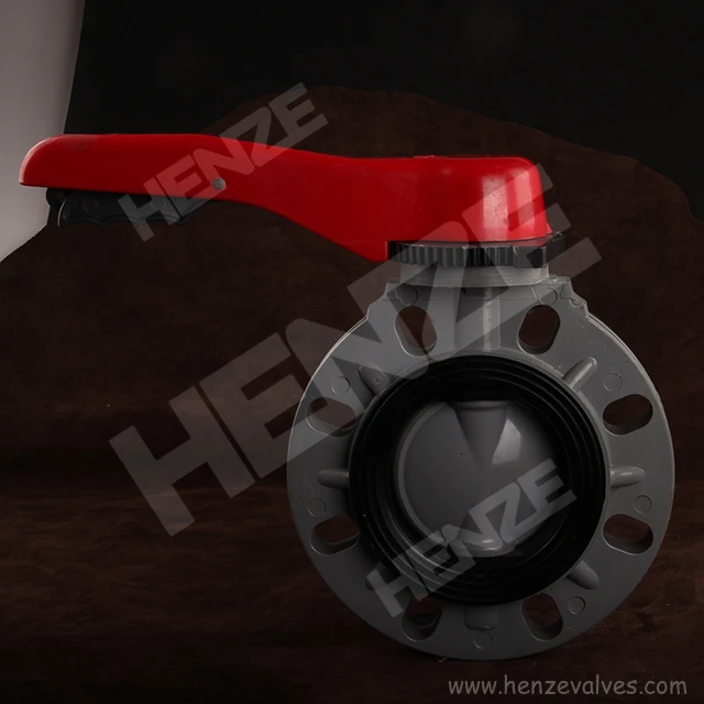 UPVC, CPVC, PPH, PVDF, FRPP Plastic Manual Butterfly Valve
