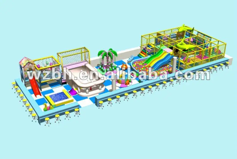 BHID Playground Set, Playground Ball Customized Indoor Play Set, Indoor Pool Playground Slide/Combined Slide 28 >3 Years 0.45mm