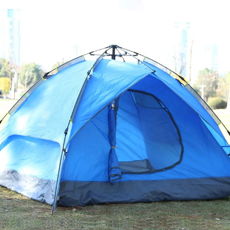 Outdoor backpacking barracas de camping importadas automatic luxury large family tent carpas camping hiking tent for resort