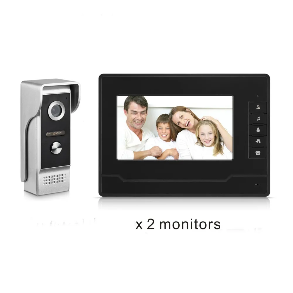 multi room doorbell intercom video door phone 4 wire video intercom system with doorbell camera