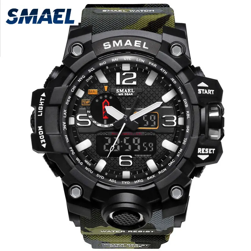 Водонепроницаемые спортивные наручные часы SMAEL 1545MC