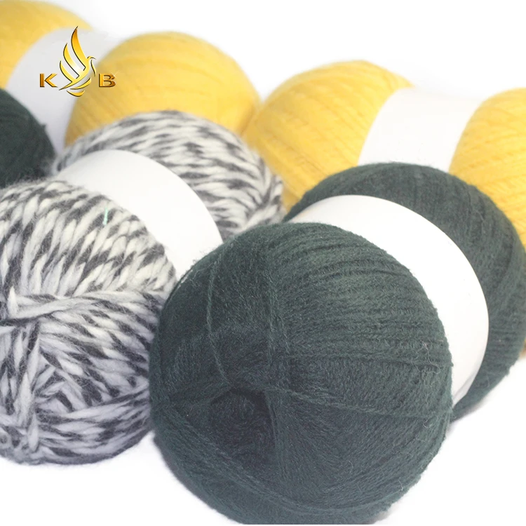 
Wholesale 50% Wool 50% Acrylic Blended Woolen Yarn for Hand Knitting 