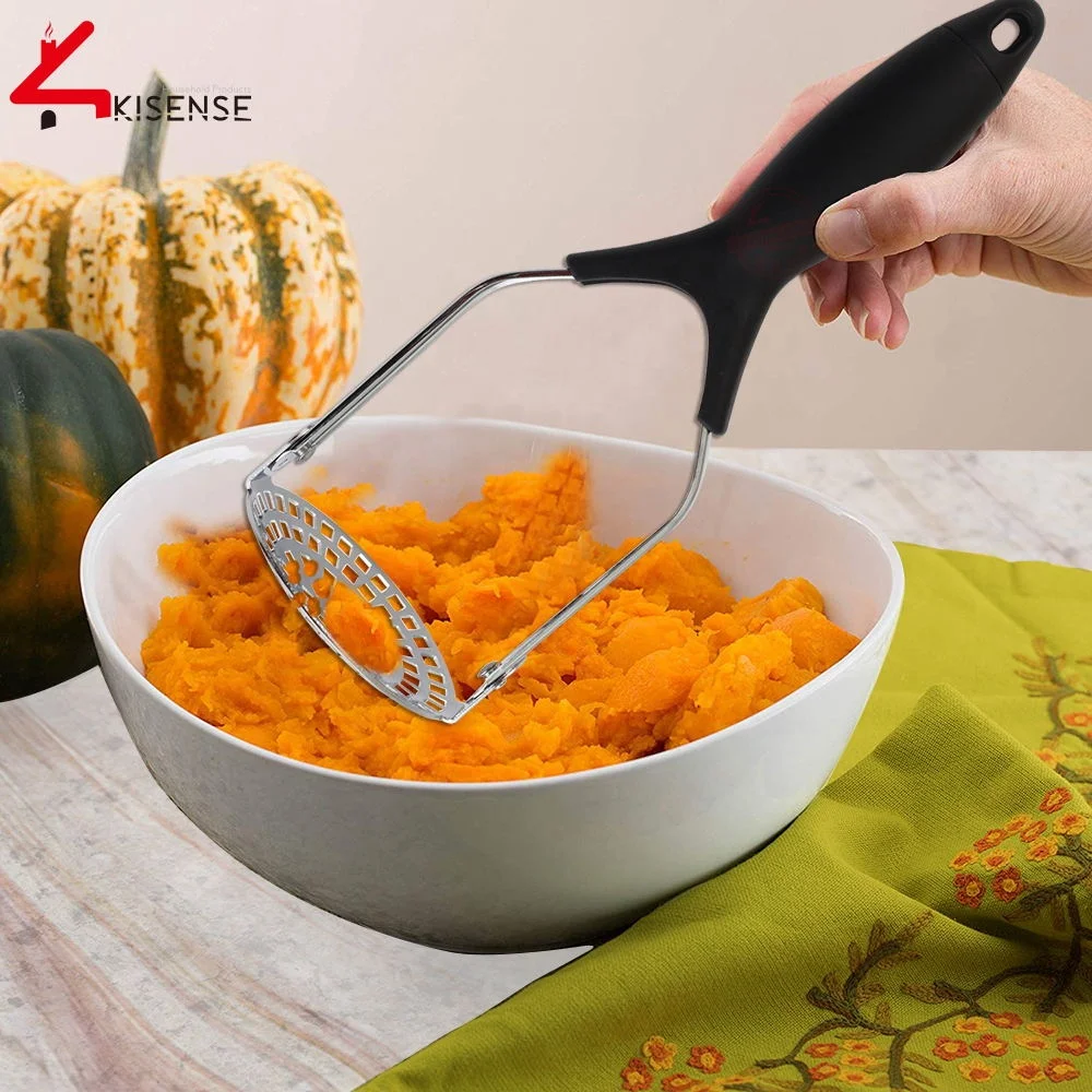 
Food Grade Premium kitchen Stainless Steel Fruit Vegetable Ricer Potato Masher 