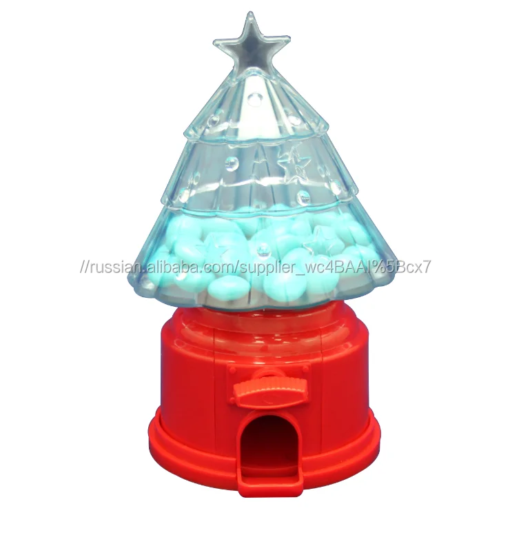 Christmas Tree Shape Candy Dispenser with Jar Function, Gumball Dispenser, Sweet Dispenser