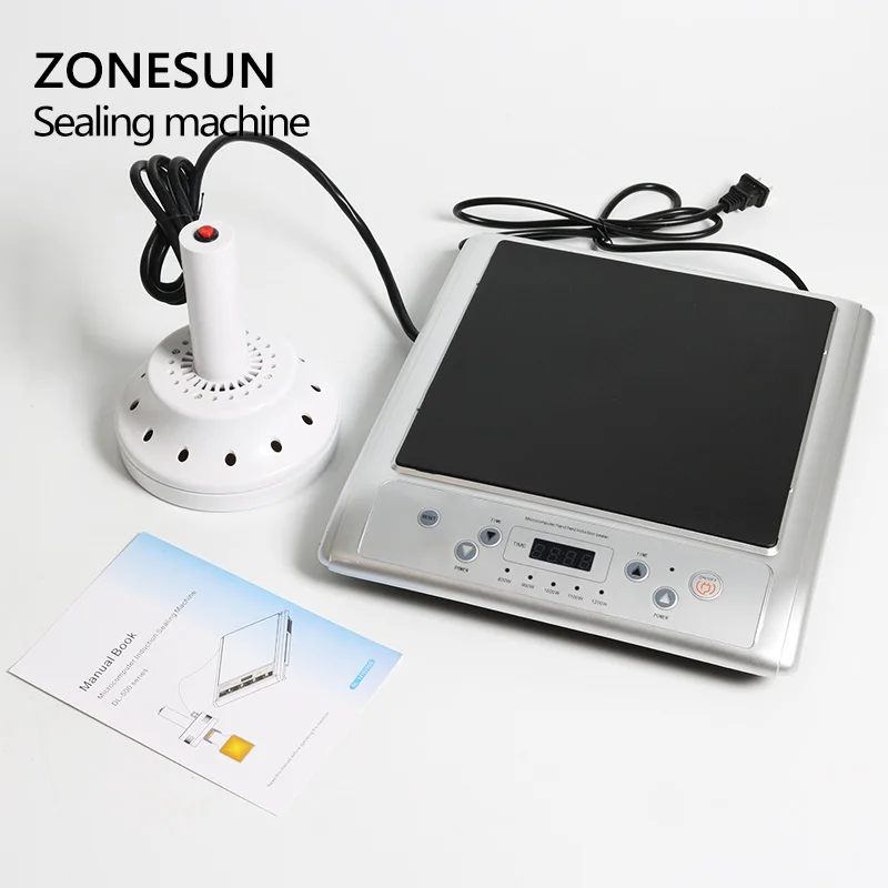 ZONESUN GLF-500L Microcomputer Hand-held Electromagnetic Induction Aluminum Foil Cap Sealing Machine Continuous Induction Sealer