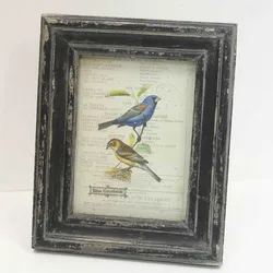 Factory Price Wholesale Craft Black Table Wooden  Vintage Photo Frame