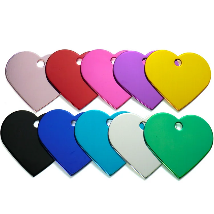 Wholesales colorful blank dog tag metal dog tag custom pet tag