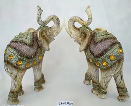
Standing Resin Elephant figurine with gemstone for sale 