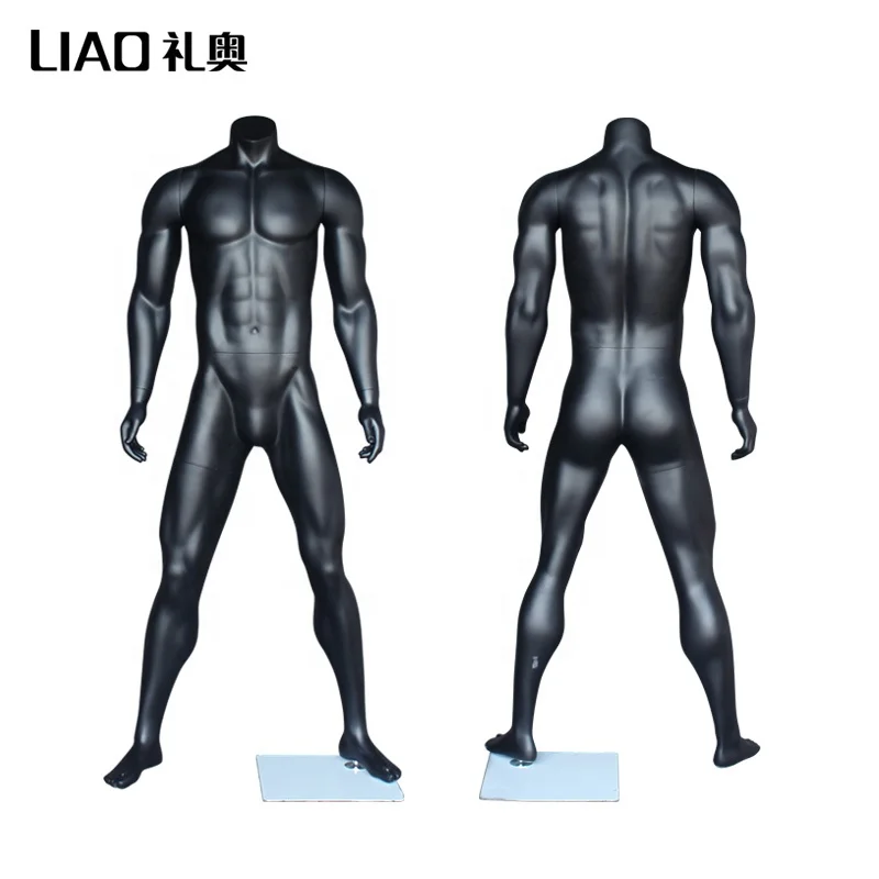 High Quality No face muscle male sport maniquies men  full body Model on sale