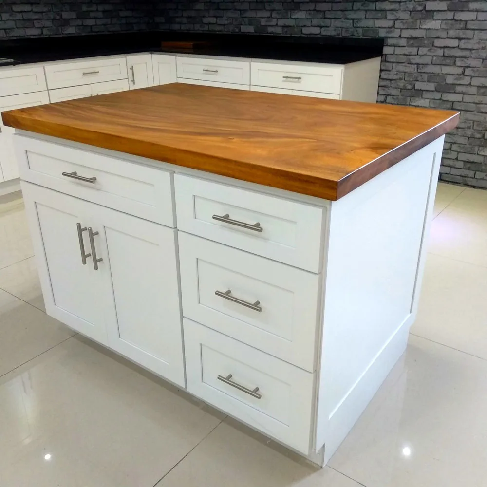  Американские кухонные шкафы из массива дерева современный кухонный остров с