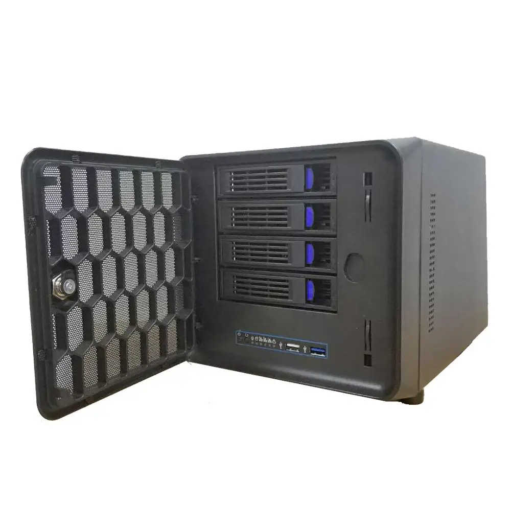 4 bay NAS storage server case with Intel J3455 Quad Core