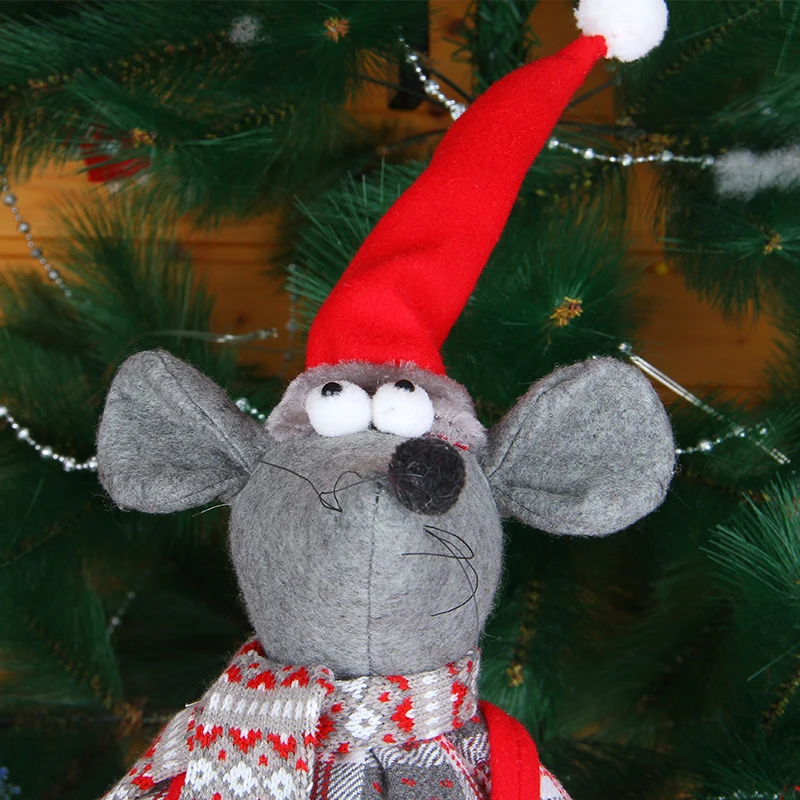 
hot sale rat designed felt christmas ornament christmas elf doll for children 