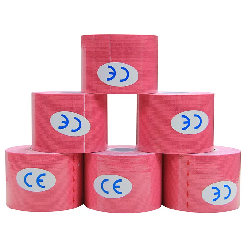 Хлопок + лайкра, хорошо дышат, Настраиваемые цвета, свободный размер, Кинезиология мышечная клейкая лента для занятий спортом