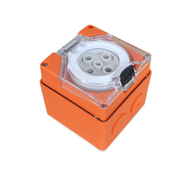 Australia Standard 5 Pins 500V 32A Industrial 3 Phase Male Female Plug Socket