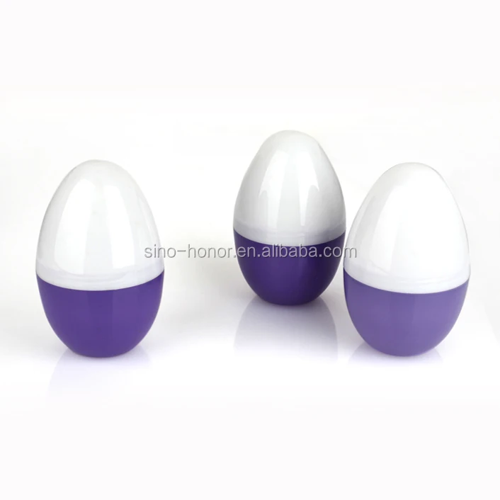 two-part chocolate/candy clear plastic easter egg