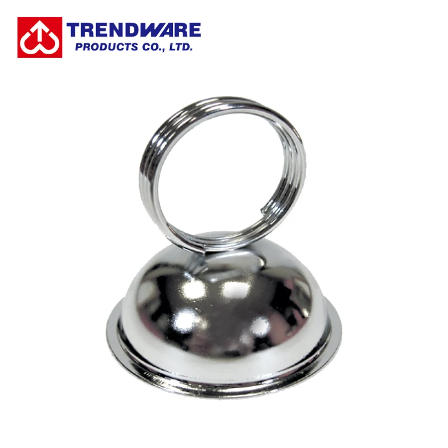 Restaurant Tabletop Dome Base Rings Clip Metal Menu Holder