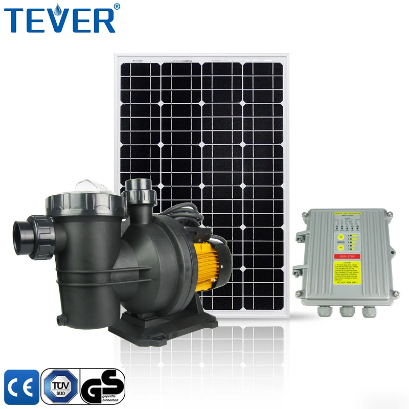3 years warranty 72V 900W DC brushless swimming pool solar water pump with controller