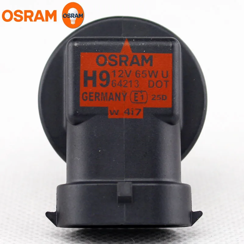 UV Filter Quartz Glass auto headlight lamp 64213 PGJ19-5 12V 65W Osram Halogen Bulb H9