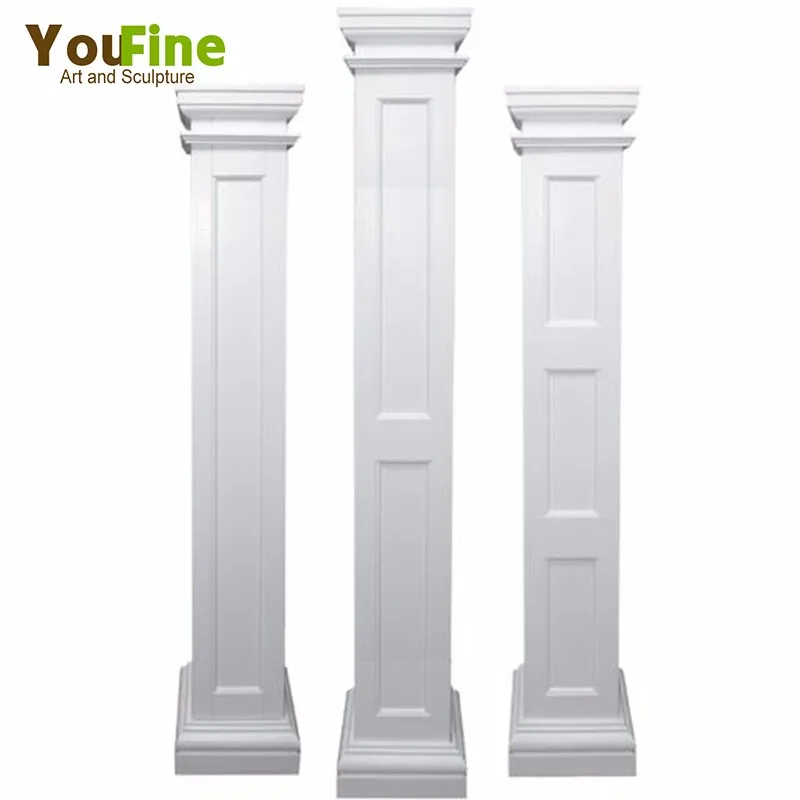 Decorative natural stone garden marble column for sales