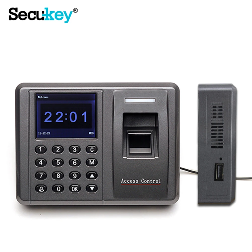 
Secukey F5 TFT Screen Biometric Fingerprint Time Clock & RFID Time Attendance 