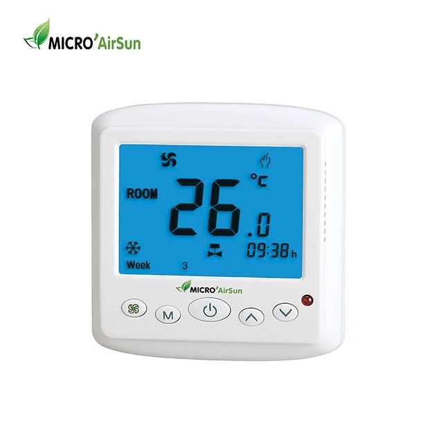 
Temperature Fan Coil Programmable HVAC WIFI Thermostat 