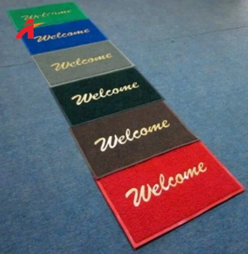 Market Popular Welcome Coil Mat with Foam Backing in Customized Size